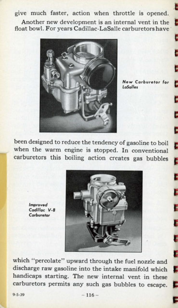 1940 Cadillac LaSalle Data Book Page 104